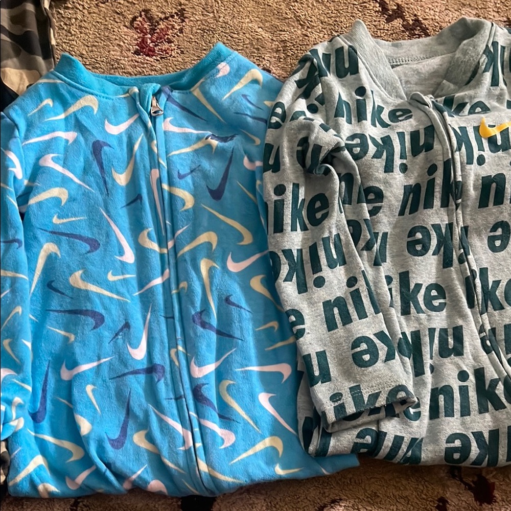 Nike Blue and Gray Zip-Up Jackets